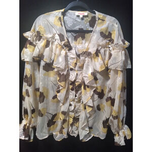 Women Mazik Chiffon Size Small Blouse